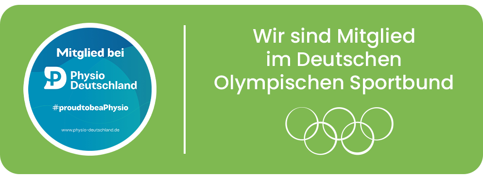 Wir sind Mitglied bei Physio Deutschland, sowie im Deutschen Olympischen Sportbund.